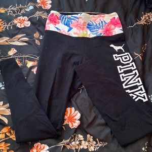 Pink Victoria’s Secret yoga leggings cotton